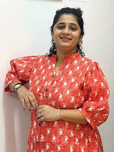 Peachy Orange Kantha